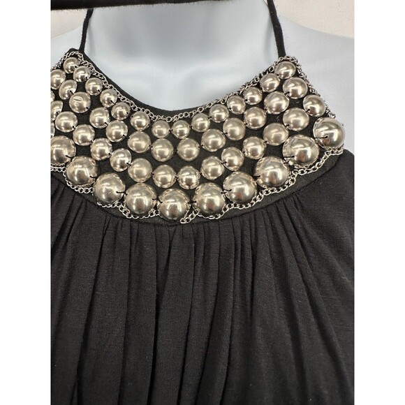 Y2K Sleeveless open back Black Accent USA vintage size L/G - Picture 6 of 7